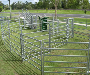 Panneaux de clôture portables de vente chaude 1.8*2.1M pour bovins, moutons et chevaux aux États-Unis avec plusieurs tailles au choix - Product Image 3