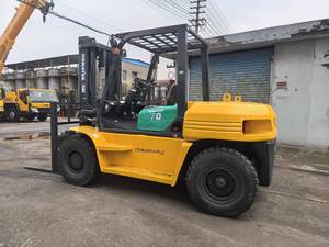 Chariot élévateur diesel japonais 5 TONNES 7 TONNES 8 TONNES 10 TONNES diesel TCM KOMATSU HELI MITSUBISHI avec pneus doubles avant - Product Image 6