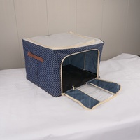 Sac de rangement extra-épais en tissu non-tissé écologique, renforcé en acier, pliable, grand format, anti-humidité, pour vêtements et couettes