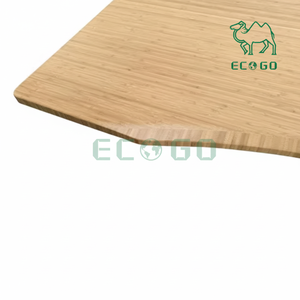 Dessus de table classique en bambou 100% naturel pour bureau debout 100% bureau de bureau à domicile en bois massif - Product Image 1