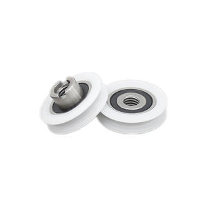 Rodamientos de Acero Inoxidable 420 Suministrados por el Fabricante, Poleas para Puertas y Ventanas con Recubrimiento de Goma, M6/10.2*24*6mm, Aleación de Aluminio - Product Image 3