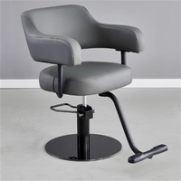 Fauteuil de Barbier Moderne en Métal avec Rotation à 360°, Design Ergonomique, Hauteur Réglable, Mobilier de Salon Durable pour Usage Commercial