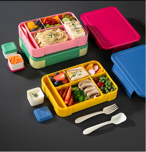 M90 Boîtes à <span class=keywords><strong>lunch</strong></span> pour enfants et étudiants à prix réduit Boîtes à salade à compartiments Boîte à bento en plastique <span class=keywords><strong>chauffante</strong></span> pour sauce micro-ondes - Product Image 3