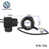 Acelerador de Pulgar de Plástico Resistente al Agua para Patinete Eléctrico KUGOO Kukirin G2 G3 G4, Control de Velocidad, Plug-and-Play