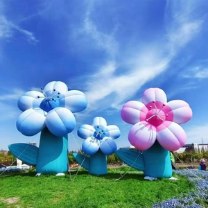 Activités de plein air printanières : Fleurs gonflables bleues et roses pour la <span class=keywords><strong>d</strong></span>écoration et les séances <span class=keywords><strong>photo</strong></span>. - Product Image 1