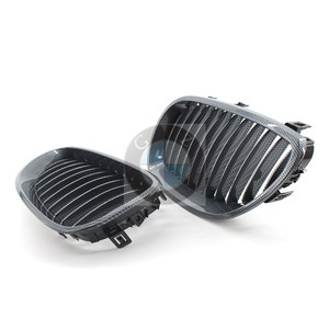 Parrilla Delantera de Fibra de Carbono para BMW Serie 5 E60 E61, Pieza de Mejora de Plástico ABS para Reequipamiento, Modelo A E60 TW - Product Image 1