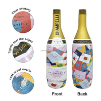 Bouteille gonflable géante Bouteille de vin gonflable en PVC à impression complète personnalisée Bouteille de bière gonflable à champagne pour la publicité