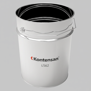 Kontensan L562 Cylinder <b>Tin</b> Paint <b>Bucket</b> Container 220 X H237 mm 9 Lt - Product Image 2