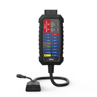 Boîtier de diagnostic OBD2 T528, testeur de circuit intelligent CAN Bus, détecteur de tension numérique LED 16 broches pour diagnostic et réparation automobile et camion