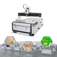 Routeur CNC 1325 à 4 axes avec axe rotatif, broche refroidie par eau et table à rainures en T pour la fabrication de colonnes romaines, de balustres et de meubles