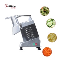 Welldone Elektrische Groente- en Fruit Snijmachine, Commercieel Gebruik, Mini Draagbare Groentesnijder, Keukenmes met Gladde Snijrand