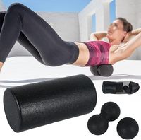 Ensemble de 5 rouleaux Fascia Faszien en mousse Eco EPP à haute densité, kit de rouleaux creux de massage musculaire profond
