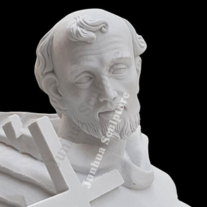 <span class=keywords><strong>Escultura</strong></span> clásica Natural <span class=keywords><strong>de</strong></span> mármol blanco <span class=keywords><strong>de</strong></span> St Francis estatua - Product Image 6
