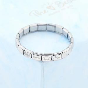 Hapiship Ciondoli Italiani per Bracciali Fratello Zia Figlio Mia Moglie Nonno Famiglia Papà Ciondolo Italiano Bracciali all'Ingrosso DJ215 - Product Image 4