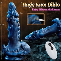 Delove Alien Dildo Vibrator Erwachsenenprodukte 8-Frequenz Teleskop-Vibration Heizfunktion Weibliches Masturbationsspielzeug