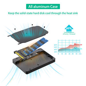<span class=keywords><strong>M</strong></span>.<span class=keywords><strong>2</strong></span>เวอร์ชั่นใหม่ (NGFF) NVMe SSD เป็น U.<span class=keywords><strong>2</strong></span> (SFF-8639) <span class=keywords><strong>2</strong></span>.5 "SSD อะแดปเตอร์แปลง <span class=keywords><strong>M</strong></span>.<span class=keywords><strong>2</strong></span> NVMe SSD เป็น U.<span class=keywords><strong>2</strong></span>ไม่ใช่สำหรับ SATA สีดำ - Product Image 5