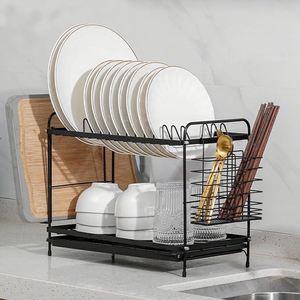 Kitchen Counter With Utensil Organizer Storage Containers Dish Drying Rack Kitchen <b>Plate</b> Dish Cabinet Storage for Dining Room - Product Image 3