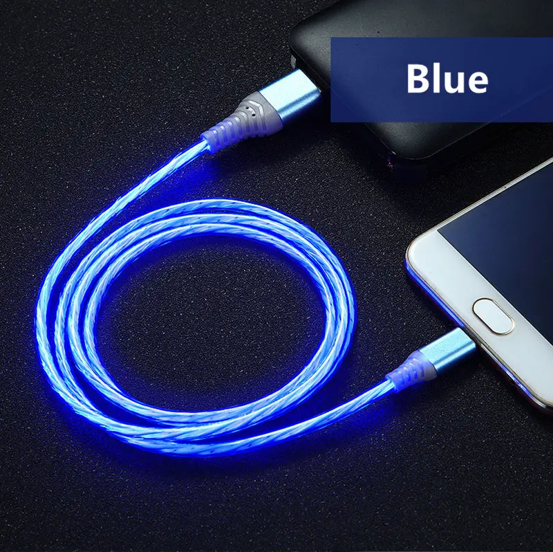 Dây Cáp Phát Sáng Type C Dây Đèn Led Dây Sạc USB Dây Sạc USB C Dây Sạc Nhanh Phát Sáng Trong Bóng Tối