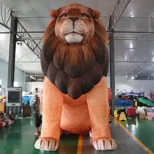 <span class=keywords><strong>Lion</strong></span> gonflable grand animal gonflable réaliste pour la décoration de parc - Product Image 1