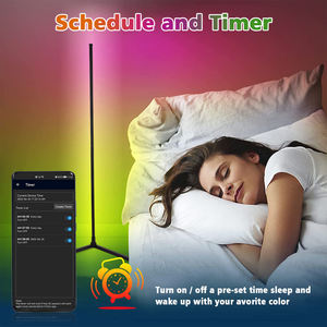 Sản Phẩm Mới Đèn Hoàng Hôn Xung Quanh Thông Minh Đèn Ban Đêm Trang Trí Thay Đổi Màu RGB Đèn Sàn Góc <span class=keywords><strong>Led</strong></span> Đứng - Product Image 4