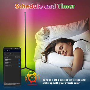 新製品スマートアンビエントサンセットランプRGB色変更装飾常夜灯立っている垂直LEDコーナーフロアランプ
