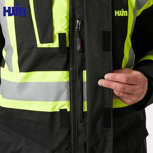 맞춤형 작업복 자켓 방수 방풍 남성용 겨울 자켓 작업복 근로자를위한 반사 스트립 - Product Image 2