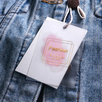 China ODM & OEM label label Hang Tag dan Tag daur ulang Logo disesuaikan & ukuran Tag gantung untuk pakaian