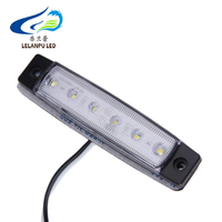 Luz LED de Advertencia Lateral para Camión y Remolque de 24v, Nueva, Precio de Fábrica, IP67 Impermeable, 5 Colores, 6 LED