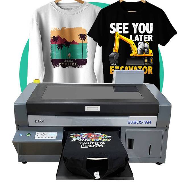 SUBLISTAR Factory DTG Printer Digital Automatic DTG Printing Machine CMYKW DTX-I Cotton Fabrics Impresora T-shirt