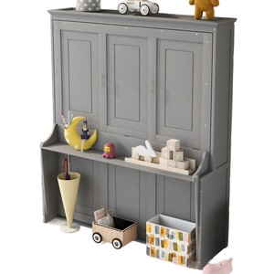 Murphy <b>Bed</b> With Storage Cabinet Foldable <b>Space</b> <b>Saving</b> Bedroom Furniture For Children Adults And Elderly - Product Image 5