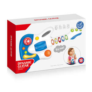 Guitare électronique à commande tactile, jouet musical, design amusant de dessin animé, instrument éducatif pour l'éducation musicale précoce - Product Image 4