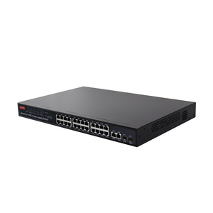 Conmutador PoE Gigabit de 24 puertos Ling Shi con 4 puertos SFP y fuente de alimentación integrada para expansión de red - Product Image 1