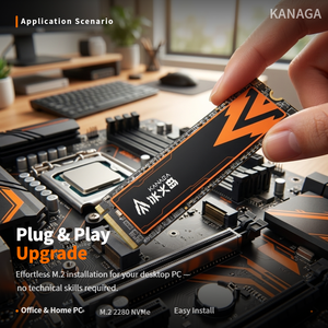 KANAGA G4100 M.2 NVMe SSD 5000MB/s PCIe 4.0 X4 Disque dur interne 512GB 1TB pour PC de bureau et domestique - Product Image 4