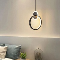 Lampes suspendues LED carrées modernes en fer avec fonction de gradation de taille moyenne pour salon, cuisine et restaurant