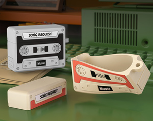 <strong>Funny</strong> Cassette Tape Design Case for Airpods Pro3 2025, Cute Cartoon Silicone Protective Case for AirPods Pro 3 for Women Men - Product Image 2