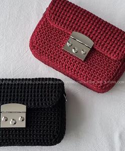 Bolso de Mujer de Moda Vintage, Estilo Crochet, con Cierre de Cremallera, Mochila de un Solo Hombro, para Todas las Temporadas - Product Image 1