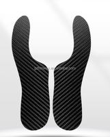 Semelle intérieure de soutien de la voûte plantaire d'approvisionnement en usine Semelle intérieure de chaussures en fibre de carbone traitée CNC mince haute dureté Semelles intérieures personnalisées