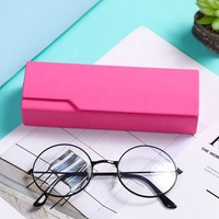 Étui à lunettes rigide en cuir PU multicolore avec logo personnalisé, fabriqué à la main, boîte de rangement pour lunettes optiques, usine Xinhe Shengfu