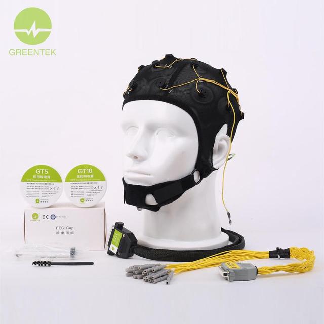 CE Certified 19 Channel Non Invasive Brain Disease Monitoring Electrode Cap with AgCl Electrode Sensors