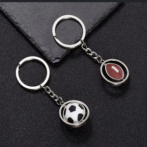 Llavero de Fútbol con Impresión UV Giratoria de Metal, Nuevo y Moderno, Regalo Premium para Novio, Llavero de Mini Balones Deportivos <span class=keywords><strong>en</strong></span> 3D - Product Image 4