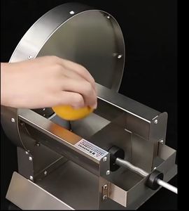 छोटे वाणिज्यिक नींबू स्लिसर और सब्जी आलू काटने मशीन फल और सब्जी छीलिंग स्लिंग मशीन - Product Image 4