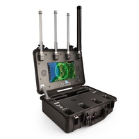 Système de détection de drones portatif 8-10 km, détection FPV, télécommande, résistant à l'eau, surveillance et positionnement 24h/24 et 7j/7 pour DJI