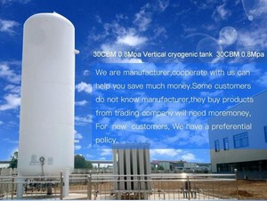 Industriel à haute pression LOX LIN Lar GNL LCO2 liquide co2 réservoir de stockage cryogénique - Product Image 4