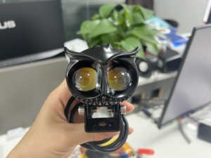 ไฟหน้ามอเตอร์ไซค์ ADT ขนาด 2.5 นิ้ว 12V-20V ไฟสปอตไลท์ LED สีขาวเหลือง ไฟมอเตอร์ไซค์แบบสองสีรูปนกฮูก - Product Image 4