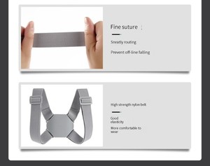 Correcteur de posture intelligent à détection de vibrations, réglable et portable, en plastique, pour le soutien du dos et la correction corporelle, avec fonction de rappel - Meilleures ventes - Product Image 6