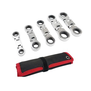 Jeu de clés à cliquet réglables DZT/Dongzhe 8-19 mm, double extrémité, métrique, qualité industrielle, acier 45, kit d'outils - Product Image 1