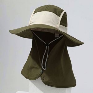 Sombreros de Pesca de Ala Ancha para Exteriores con Protección Solar y para el Cuello, Estilo Safari/Jungla, con Cordón - Product Image 1