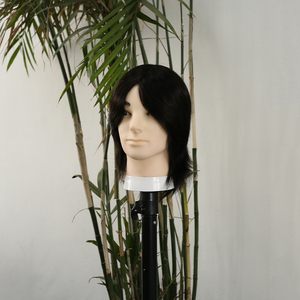 Tête de mannequin pour homme avec 100% cheveux humains Tête de poupée d'entraînement pour salon, salon de coiffure et école de beauté pour la coupe - Product Image 5