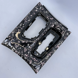 Repuesto para Dodge Charger 2015-2023, Kit de Molduras Interiores de Fibra de Carbono Forjada con Láminas Rosas y Plateadas, Piezas Individuales - Product Image 2