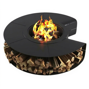 Modern Heavy-Duty Corten Steel Eco-Friendly Freestanding <b>Outdoor</b> <b>Fire</b> Pit <b>Table</b>-Wood Burning Firewood Design Backyard Garden - Product Image 1